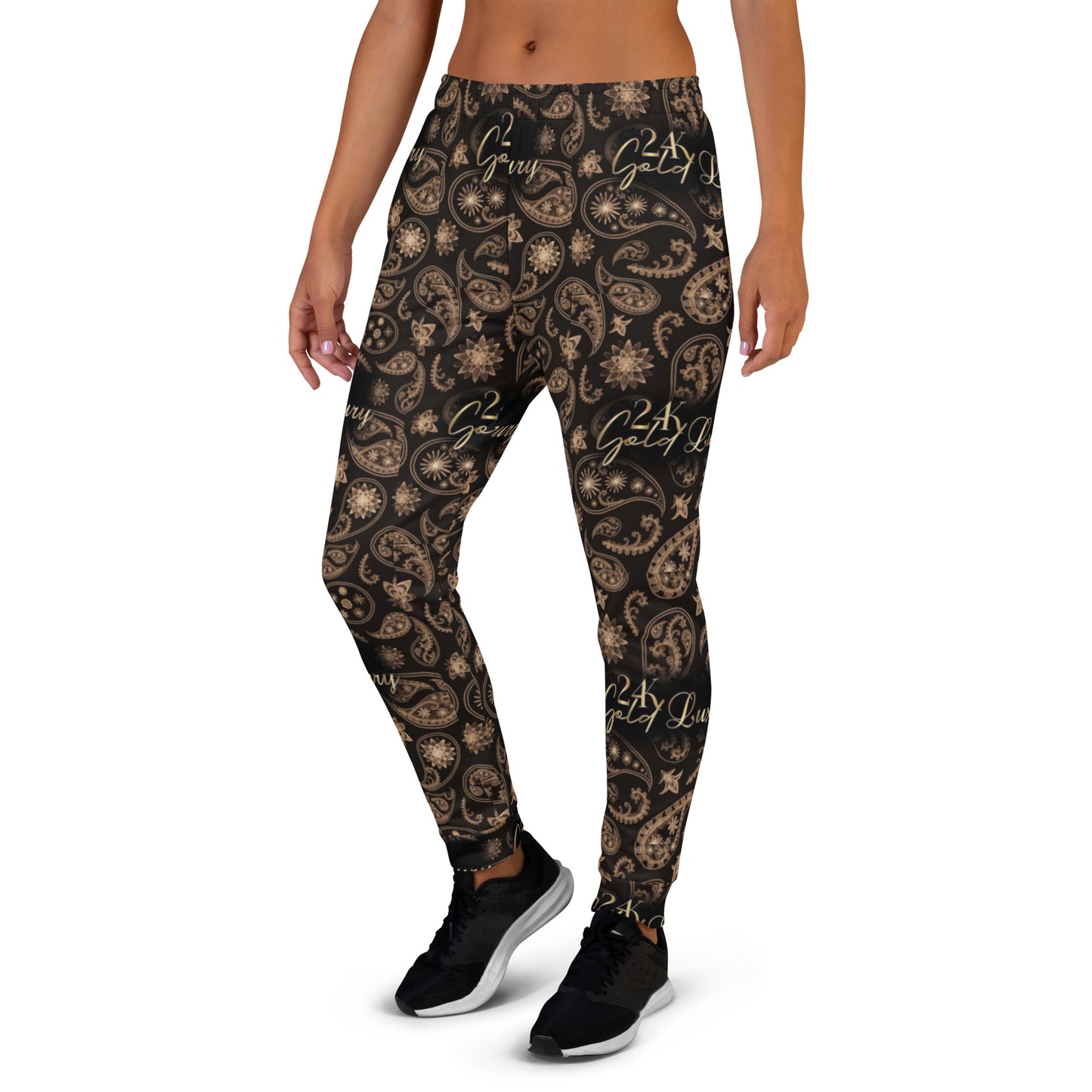 ALL Paisley Joggers Black